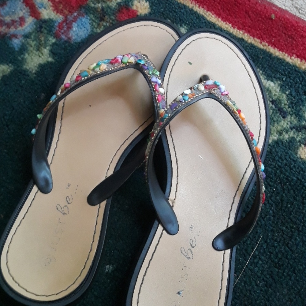 A summer beach flip flops really comfortable